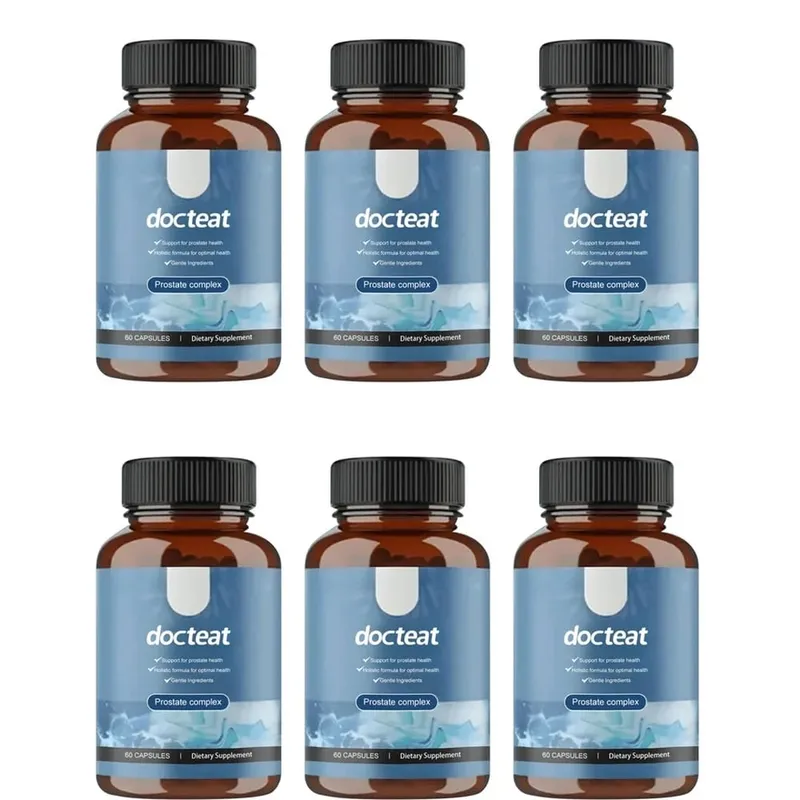 A Docteat Prostate Complex kapszulák támogatják a prosztata egészségét és a vizelet áramlását gyógynövényes Saw Palmetto és Pygeum 60 kapszulákkal