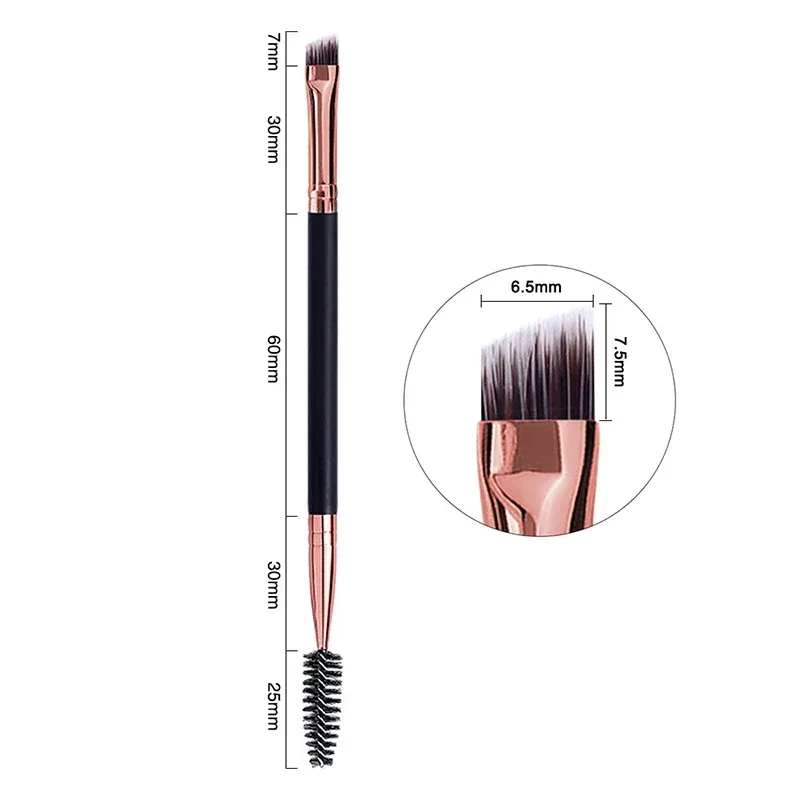 1pc 2 in 1 Double Head Eyebrow brush+Eyelash brush Makeup Tools Cosmetic Brushes Eye lash Make up Brushes brochas maquillaje — image 12