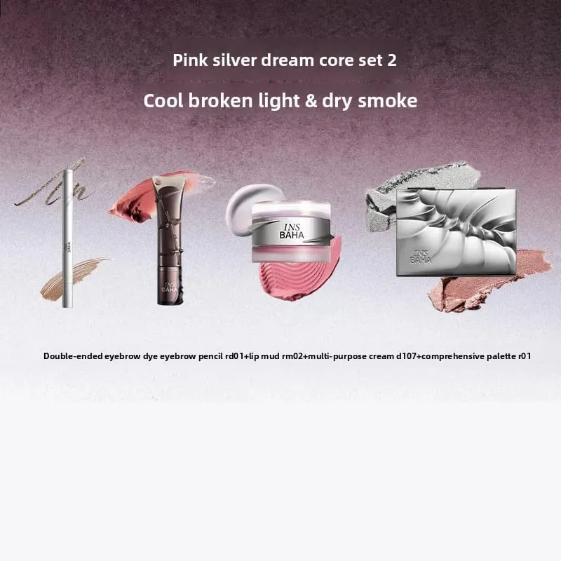 Complete Full Face Makeup Set Lip Gloss Lip Mud All-in-One Palette Dual-Use Blush & Pendant Beauty Collection