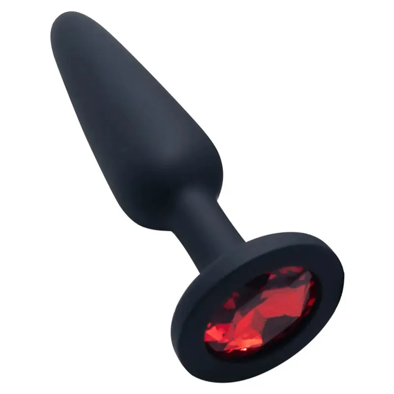 Silikonowy korek analny dla kobiety 3 rozmiary Butt Plug kryształowa podstawa zabawki erotyczne zabawki analne Sex korek zabawki dla dorosłych Anal Trainer dla par