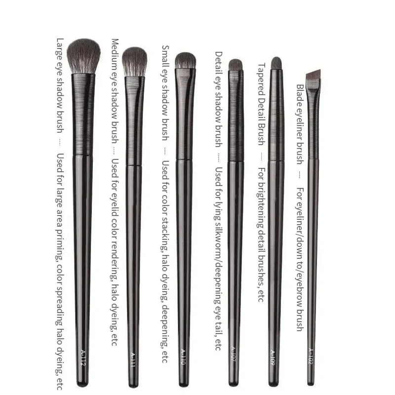 5/6PCS Professional Eyeshadow Brush Set Soft Contouring Eyeliner Eyebrow Makeup Brushes for Women Cosmetic Beauty Tools Kit