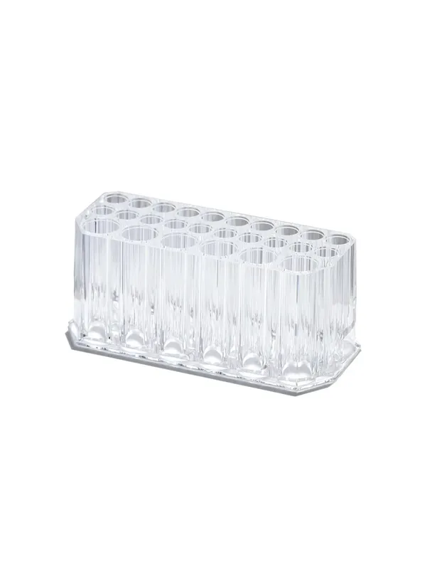 1pc Clear Acrylic 26Hole Brush Stand Multifunctional Makeup Brush Holder Display Case for Nail Art Tools and Cosmetic Brushes