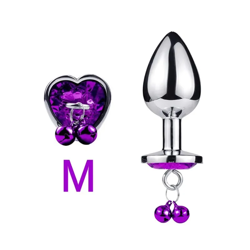 3 Sizes Metal Bell-shaped Anal Plug Traction Chain Anal Massage Prostate Stimulation Massage Tools Adult Sex Toys For Couples