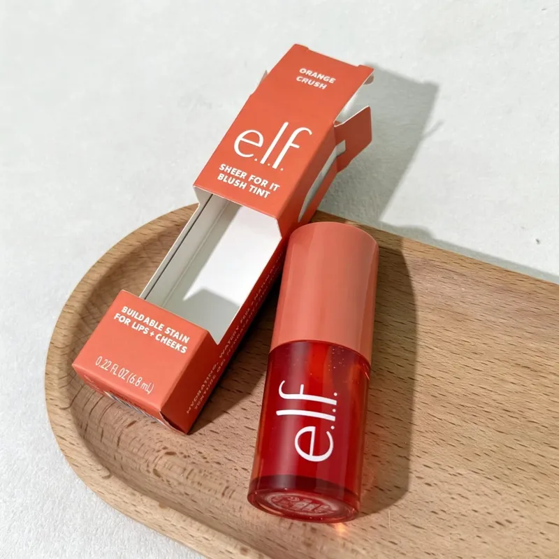 ELF Lip Gloss Natural Shine&Blush Liquid Waterproof and Sweat-Resistant Easy to Smudge Lightweight and Long-Lasting Makeup