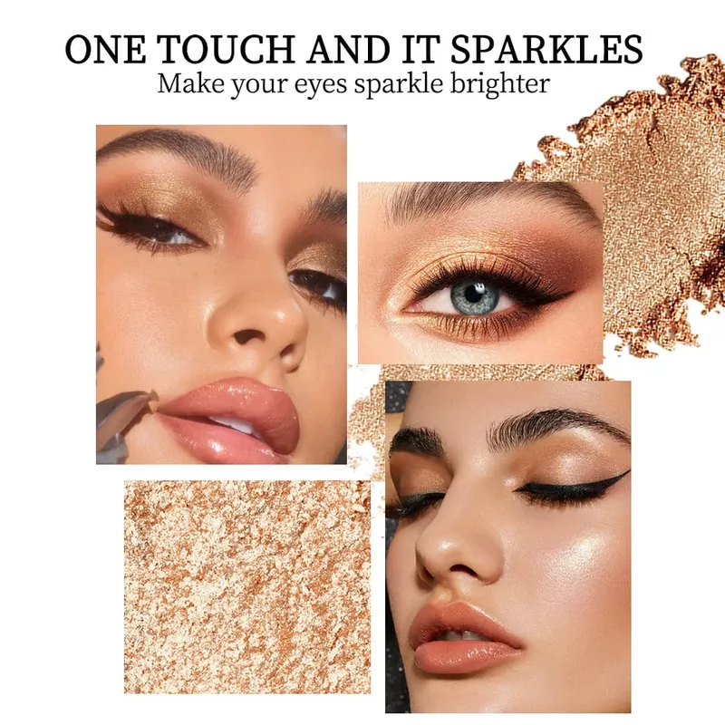Pearlescent Eyeshadow Makeup Kits Shimmer Glitter Diamond Natural Without Taking Off Eye Shadow Cosmetics Set Highlighter