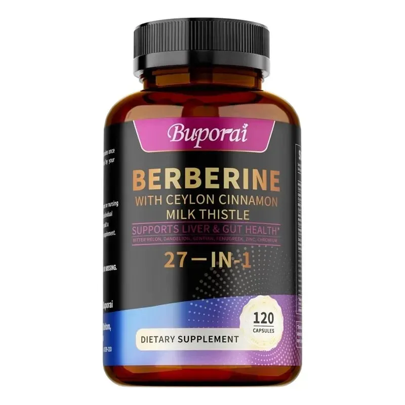 Berberine Ceylon Cinnamon Milk Thistle Supplements - Promotes Liver and Digestive Health Supports Cellular Energy and Repair