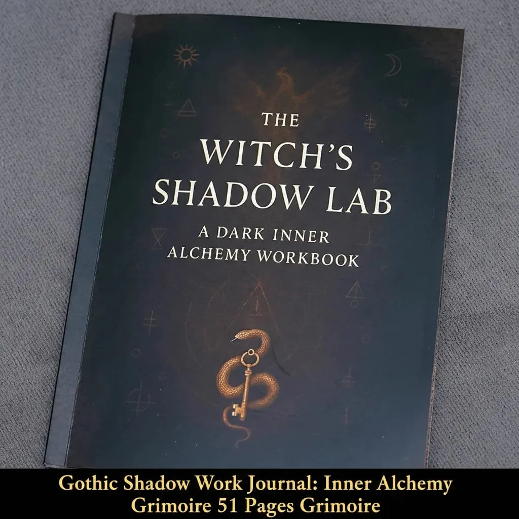 77 Pages Witchcraft Grimoire Pages Book of Shadows Kit with Moon Phases Herbal Lore Spells Gothic Dark Academia Witch Journal