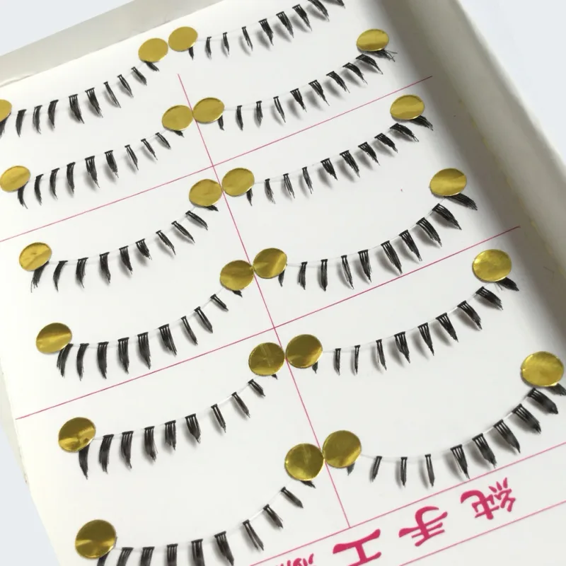 10 Pairs Pro Makeup Different Style Lower Under Bottom Eye Lashes Extension False Eyelashes Tools