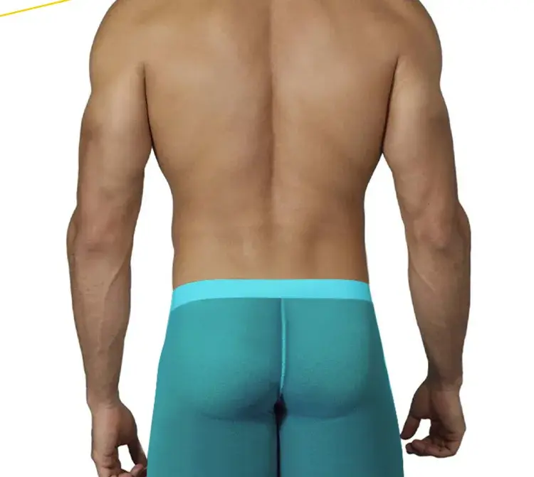Seluar Dalam Lelaki 0.01mm Ultra Nipis Seluar Dalam Boxer Panjang Penyejuk Sutera Ais Seluar Dalam Kecergasan Gim Lutsinar Seluar Dalam Jaring Lancar
