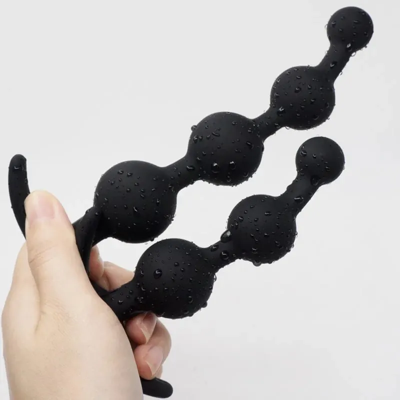 Silicone Anal Beads Pull Dilator Butt Plug Vaginal G Spot Dildo Masturbator Prostate Massage Anus Stimulation Trainer Sex Toys — image 5