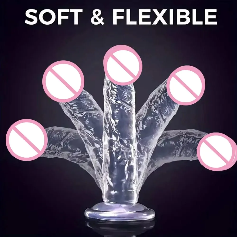 Realistic Dildo With Suction Cup Huge Jelly Fake Dick Big Penis Dildos Sex Toy for Woman Plug Adult Erotic Men Anal Butt WONGRUO