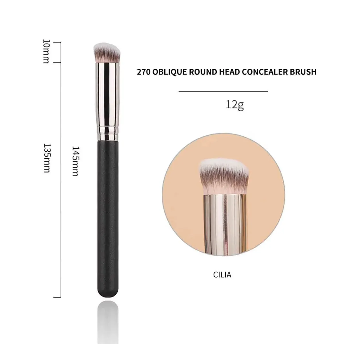 3-piece foundation brush set includes brushes suitable for liquid foundation and professional Kabuki foundation brushes which c