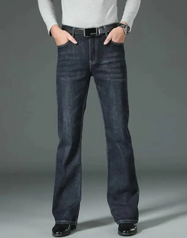 Men's Flared Jeans Loose Men Big-Leg Jeans Men Flared Pants Boot Cut Leg Designer Classic Jeans Multiple Styles Size 28-40