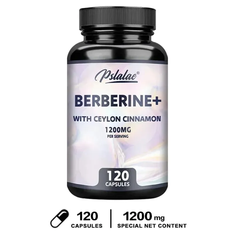 Berberine with Ceylon Cinnamon Capsules - Improve Digestion Supports Cellular Energy Metabolism Promotes Heart and Brain Health