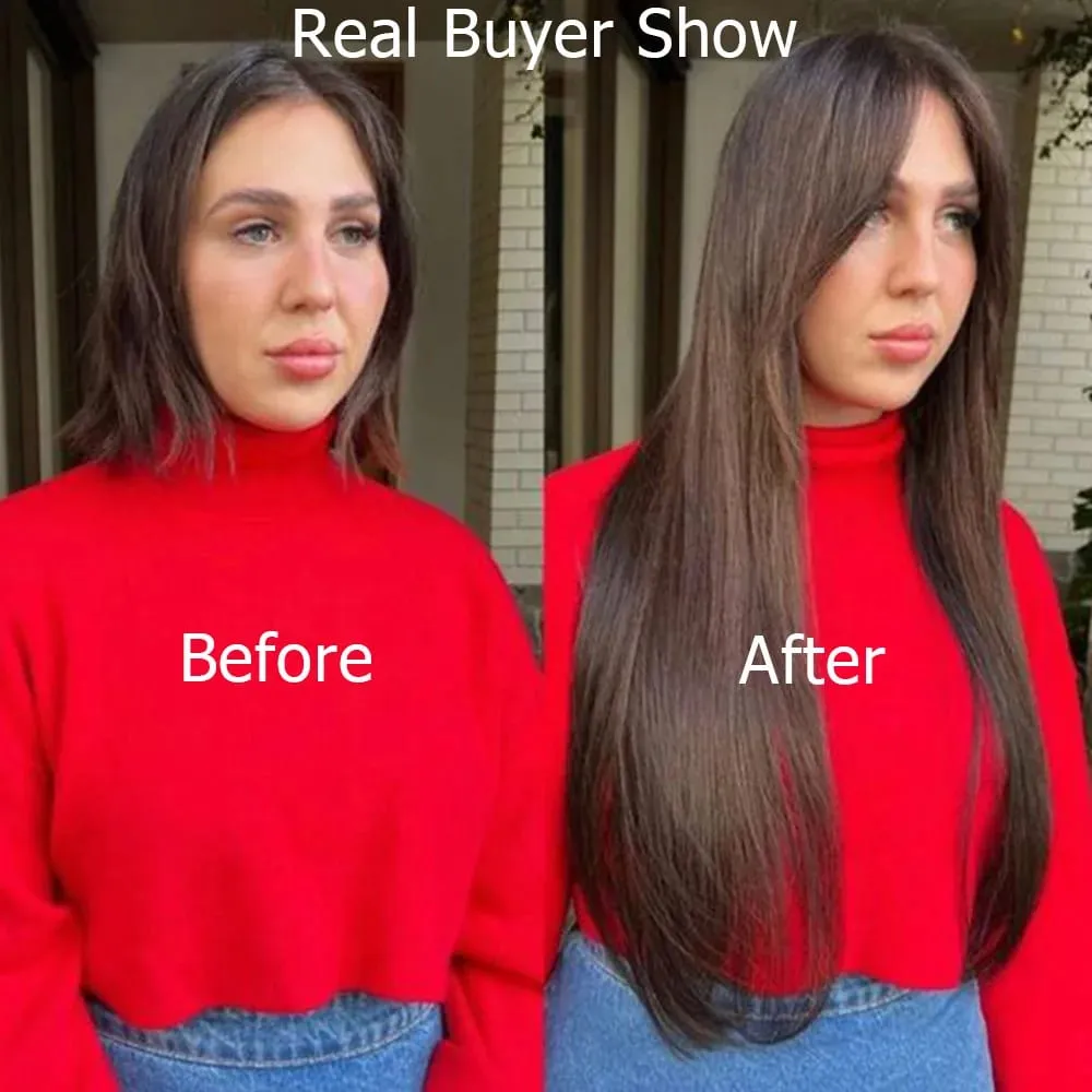Brown Invisible Twin Tabs Hair Weft Human Hair Extensions Straight Inject PU Hole Weft Microlinks XO Weft Blonde 10pcs/Pack
