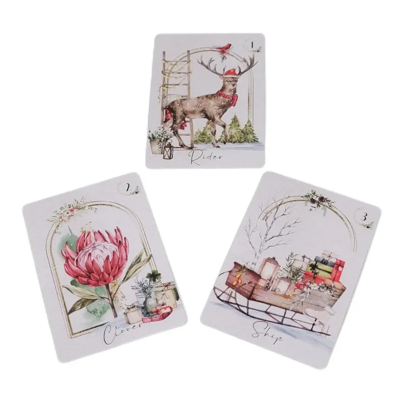 Christmas Oracle Cards Board Game Tarot Deck Game Board Oracle Cards Family Party Playing — image 4
