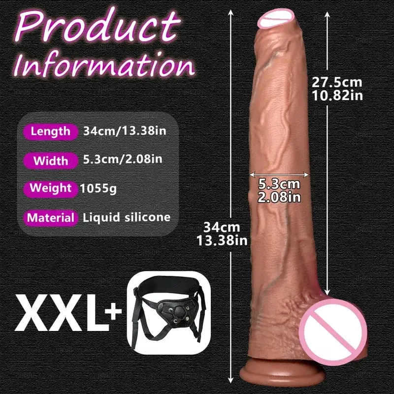 Realistic 5 Sizes Big Dildo Silicone Suction Cup Huge Penis Couples Masturbation Soft Cock Woman Man Anal Adult Sex Toy — image 16
