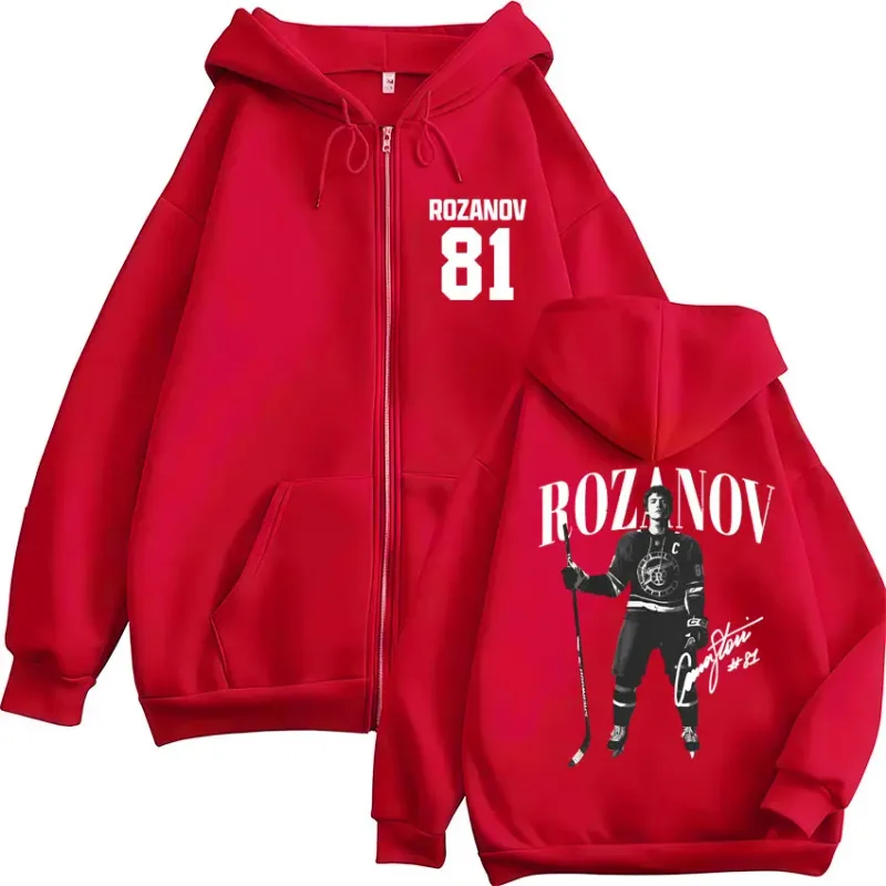 Rivalité chauffée Ilya Rozanov 81 sweat à capuche zippé pour hommes femmes Vintage mode Cardigan sweat ample polaire manteaux décontractés Streetwear