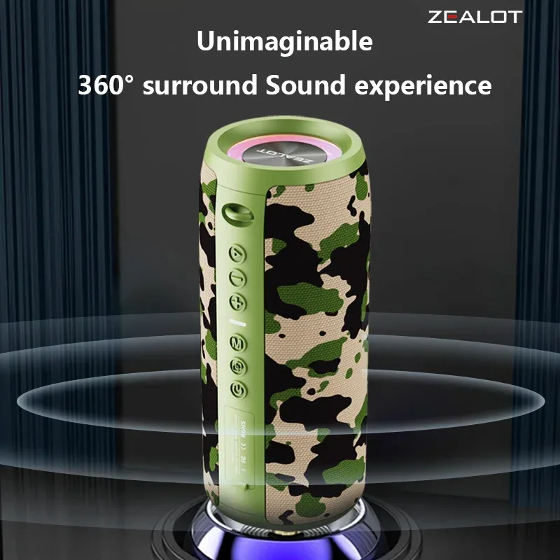 Głośniki bezprzewodowe S51 Pro 40 W Zewnętrzny przenośny głośnik z subwooferem Bateria 5200 mAh 24 godziny odtwarzania Głośne stereo.