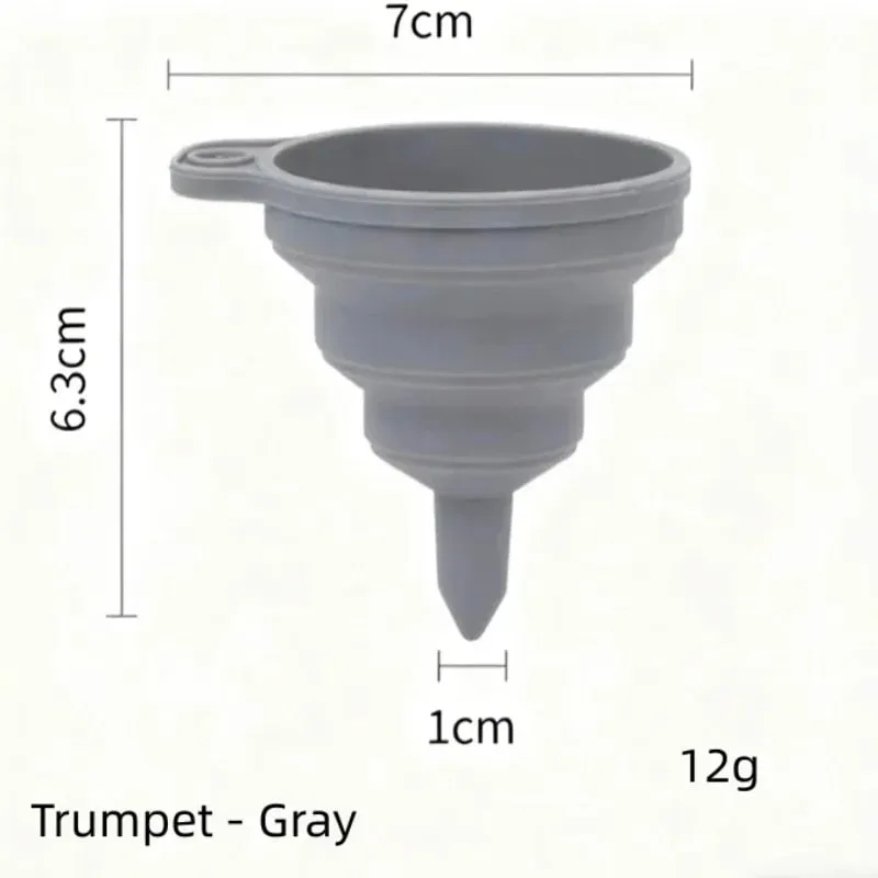 1/3/5/10 pcs S L Folding Silicone Funnel for Filling Bottles Kitchen Silicone Funnel Collapsible Kitchen Gadgets Oil Filler