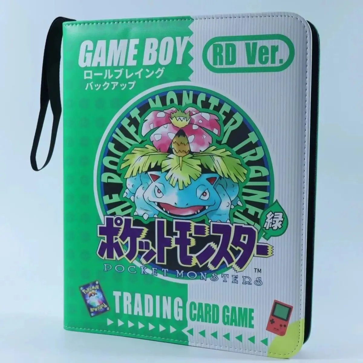 New Gb Card Album Cartoon Anime Battle Card Booklet Zipper Binder Card Holder Card Cas Vmax Game Card Collection Toys Gifts