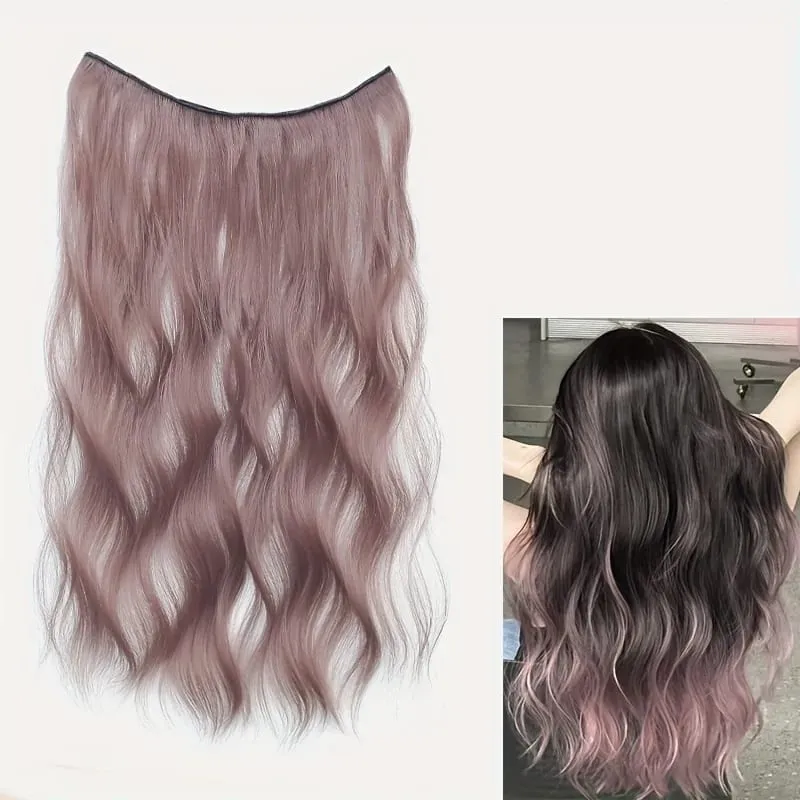 Curly water waves a four-cal highlight hair extension invisible synthetic hair extensions natural and traceless