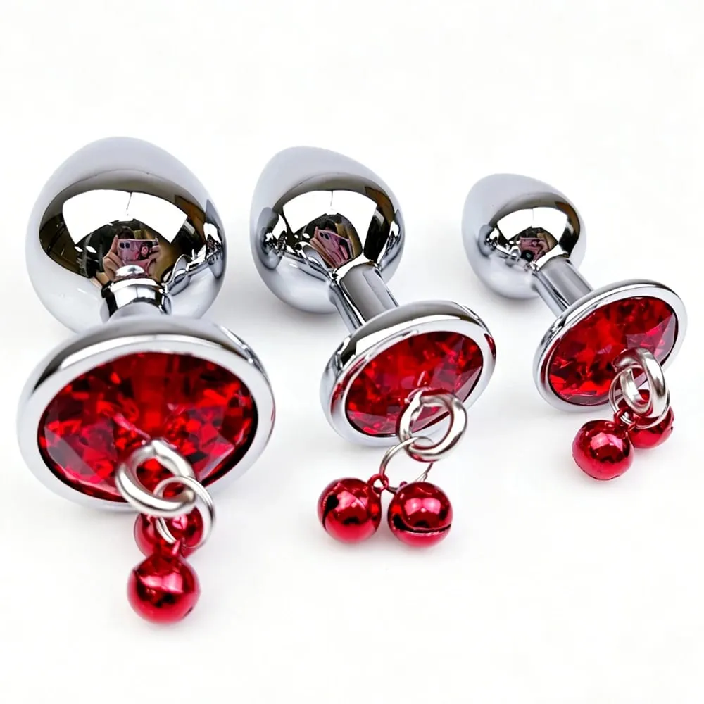 1Pcs Metal Bells Anal Plug Three Sizes Anal Plug Butt Plug G-Point Massage Anal Exercise Masturbation Outdoor Dildos Sex Toys — image 1