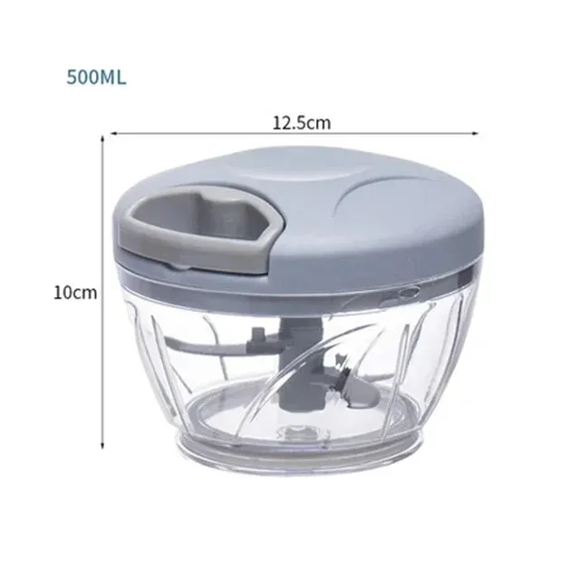 500/900ML Garlic Chopper Manual Garlic Press Food Vegetables Cutter Meat Grinders Kitchen Gadgets Hand Mincer Garlic Masher