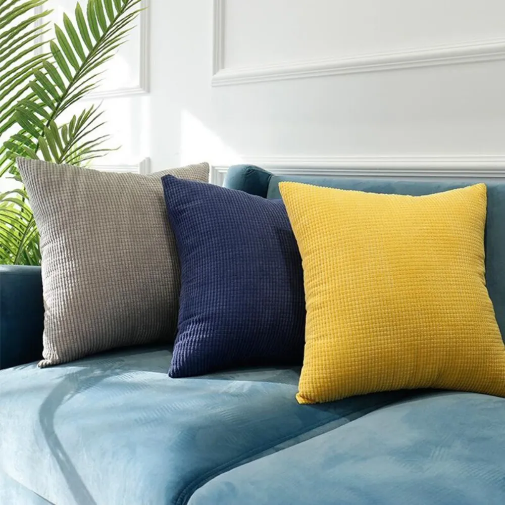 Solid Luxury Square Cushion Cover 30x50/40x40/45x45/50x50cm Soft Decorative Throw Pillow Case for Sofa Car Home