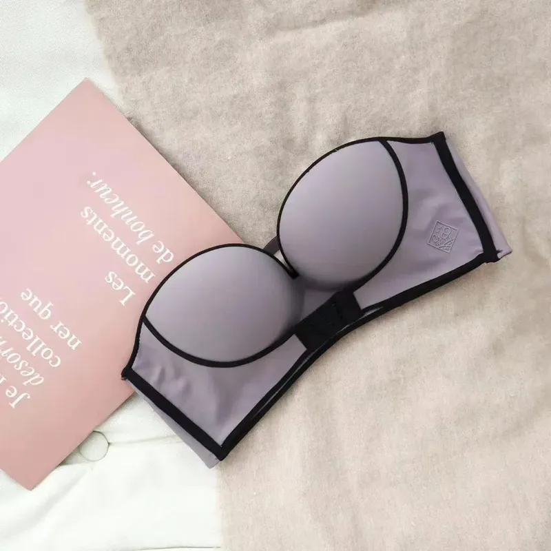 NEW Women's Cotton Bra Sexy Underwear Fashion Push Up Comfort Brassiere Strapless Breathable Underwear Female Lingerie