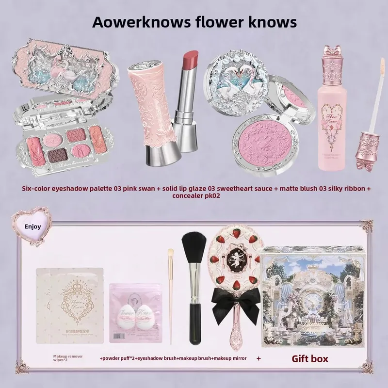 Flower Knows Knight Unicorn Treasure Chest Set
