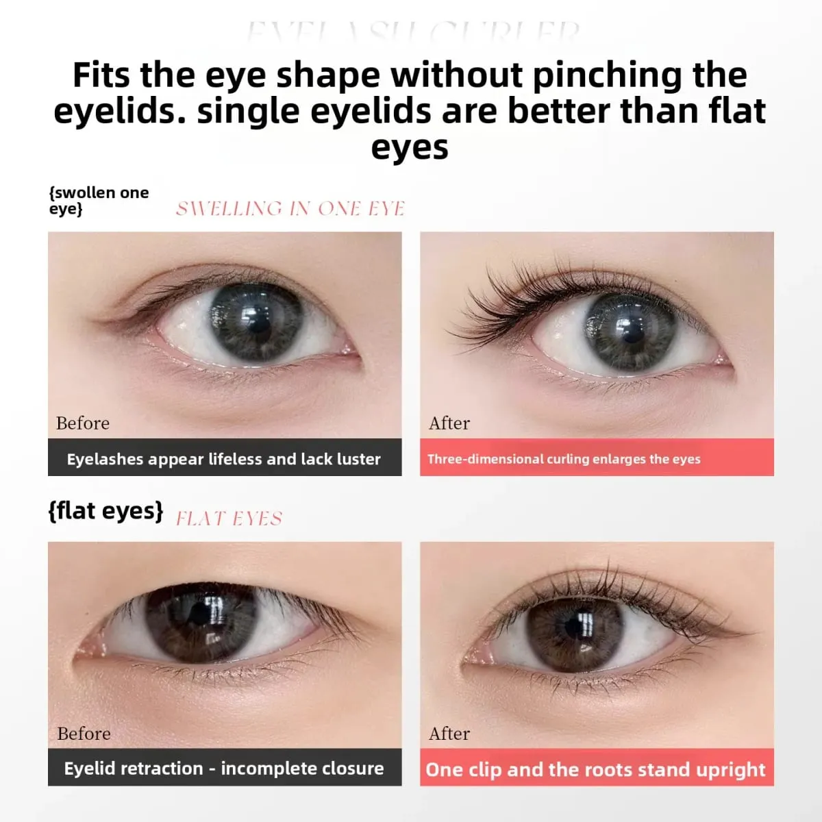 Wide Angle Eyelash Curler Sunflower Lash Lift Tool Long Lasting Curling No Pinch Eyelids Eyes Makeup Beauty Tool
