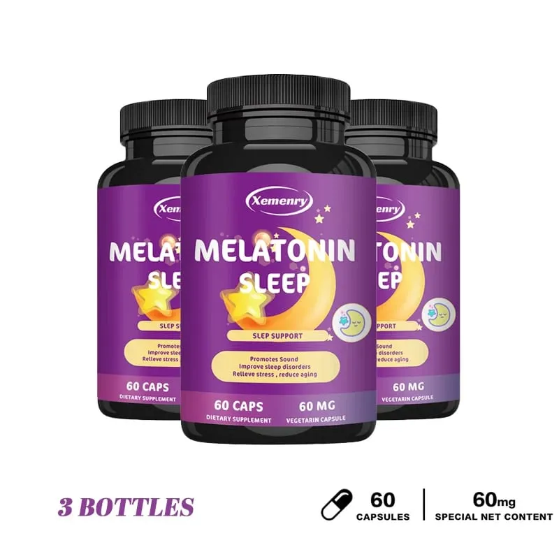 Melatonin Supplements - Promote Sleep Quality & Alertness Help Deep Sleep — image 11