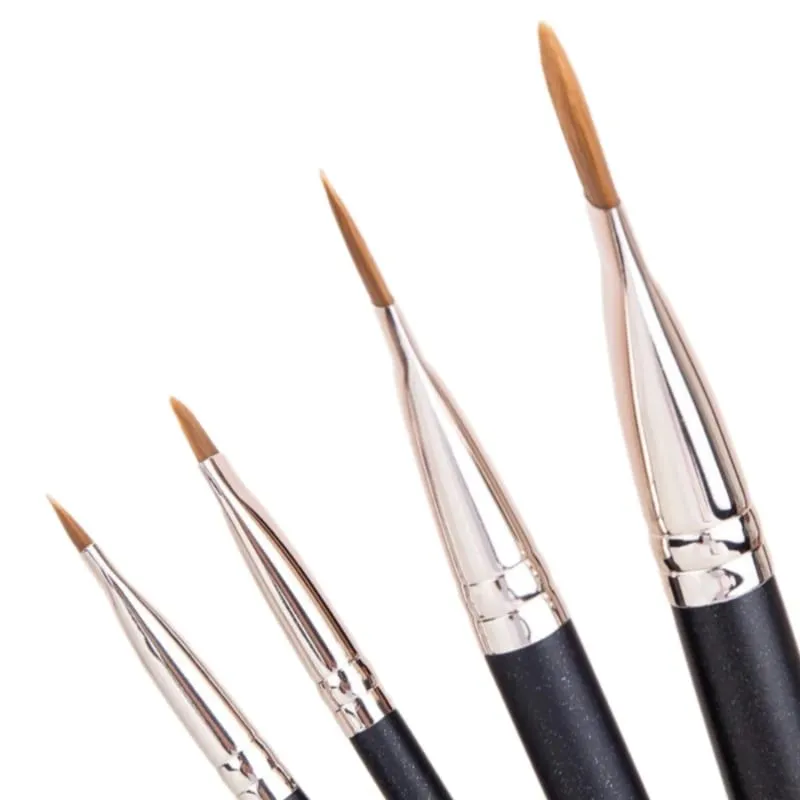 Ultra-thin Foundation Concealer Brushes 4-type Sizes Professional Liquid Foundation Cream Soft Hair Makeup Brush Make Up Tools — image 2