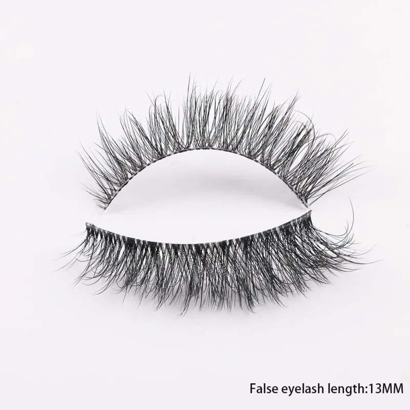 3D Mink Lashes Transparent Band False Eyelashes Natural Fake Eyelash Anime Winged Clear Band Lashes Manga Lashes Makeup