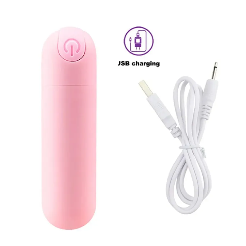 Powerful USB Charge Bullet Vibrator Clitoris Stimulator G-Spot Vagina Massage Adult Erotic Sex Toys For Woman Female Masturbator