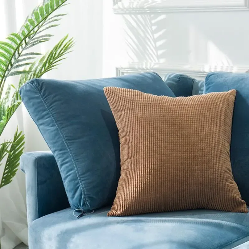 Solid Luxury Square Cushion Cover 30x50/40x40/45x45/50x50cm Soft Decorative Throw Pillow Case for Sofa Car Home