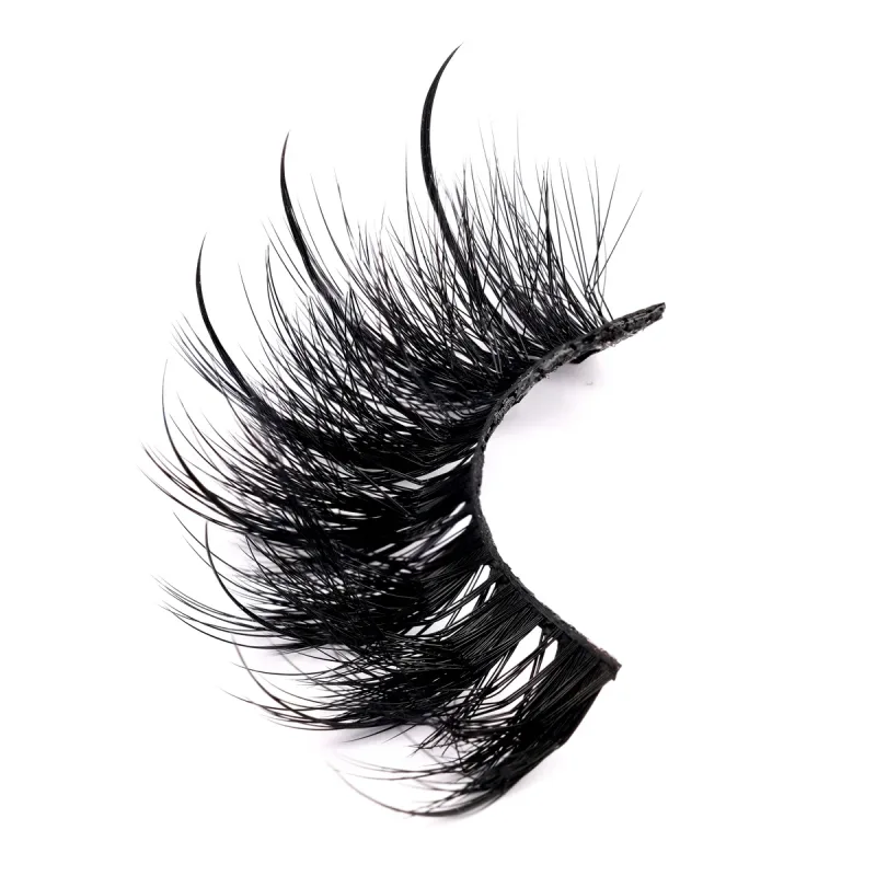 Wet Lash Spikes Volume Fluffy Full Strip Lashes Makeup Accessories Faux Mink Eye Lashes Vendor Wet Manga Lashes False Eyelashes