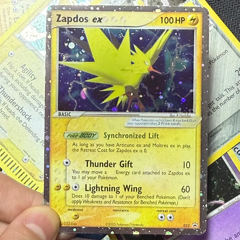 Proxy Cards Nintendo Black Star Promos Articuno Kyogre Moltres Rayquaza Zapdos Groudon New Holographic PKM Proxy Toys
