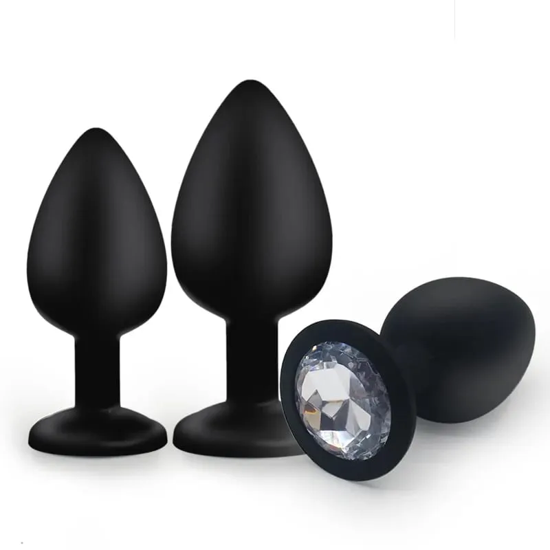 3 Different Size Silicone Butt Plug Anal Plug Dildo Vibrator Clitoris Massager Adult Anal Sex Toys For Men/Women Trainer — image 2
