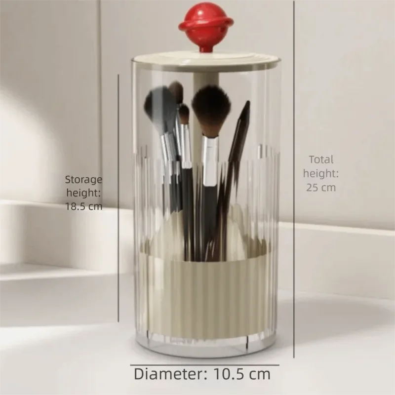 PU Leather Makeup Brush Bucket Dust-Proof Waterproof Empty Cosmetic Brushes Pen Holder Portable Makeup Brush Organizer