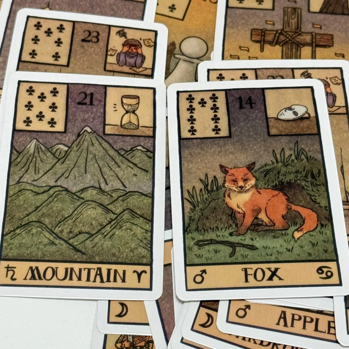 Akashic Eye Lenormand oracle cards 61deck Modern Illustrated Oracle Cards