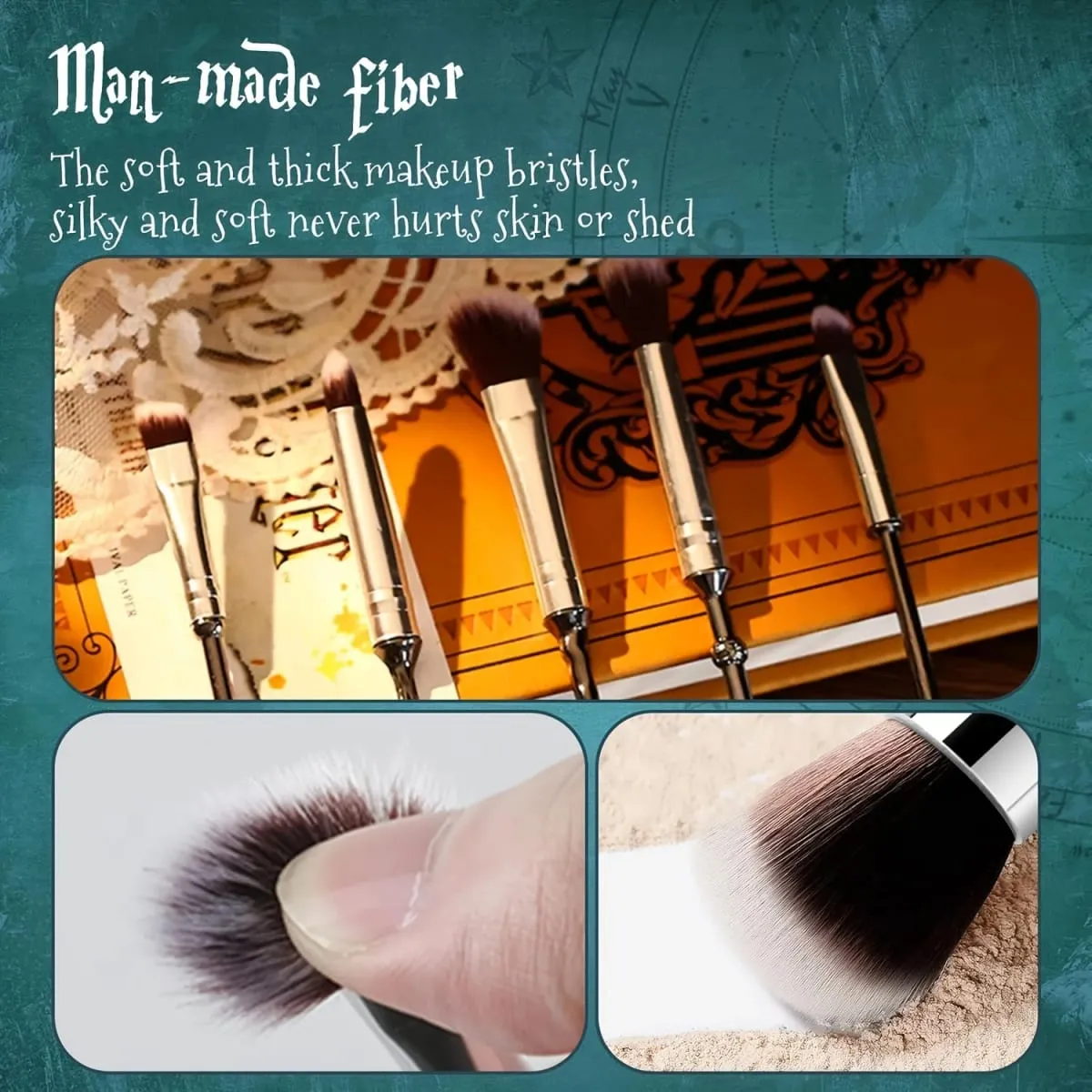 5pcs Wizard Wand Brushes 5 PCS Makeup Brush Set for Women