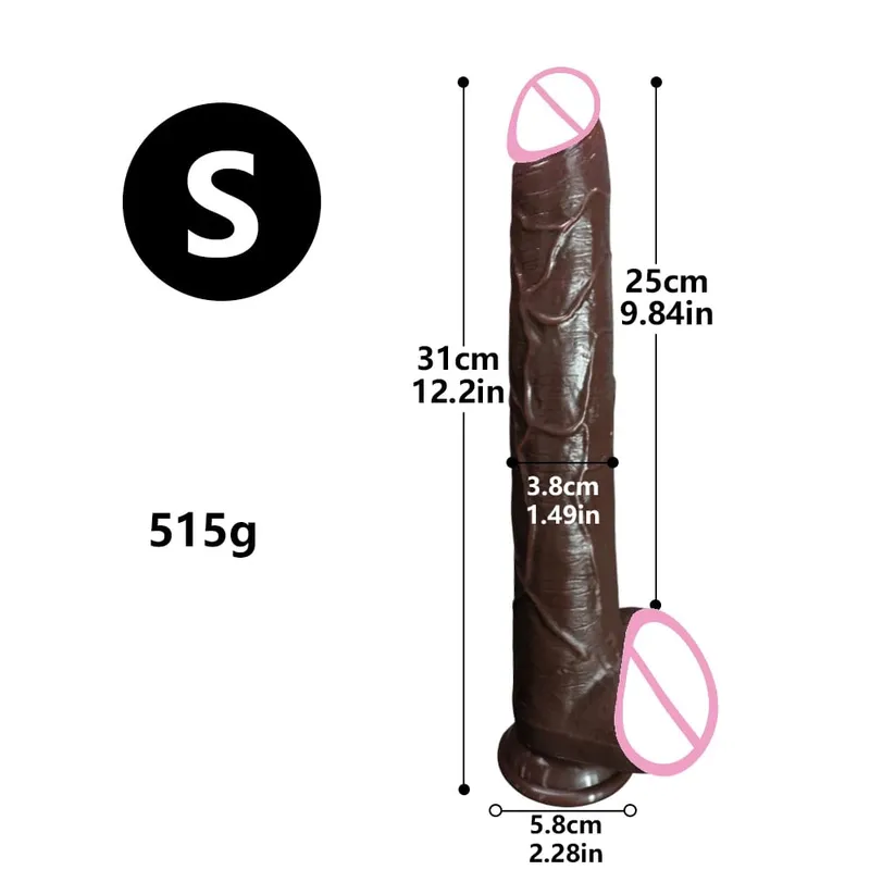 Super Long Penis Soft Silicone Dildo Butt Plug Prostate Massager Huge Vagina Anal Dildo Suction Cup Adult Sex Toys For Women men