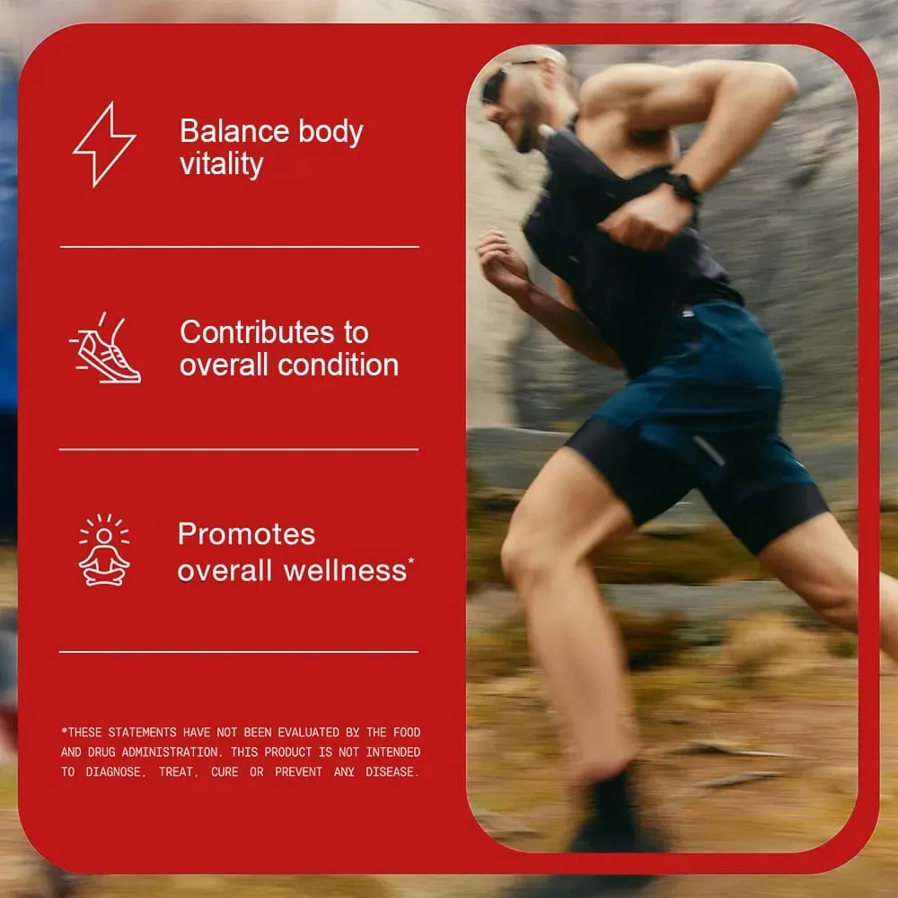 Panax Ginseng Root Capsules - Ashwagandha Extract Supplement Provides Energy Muscle Strength for Adults