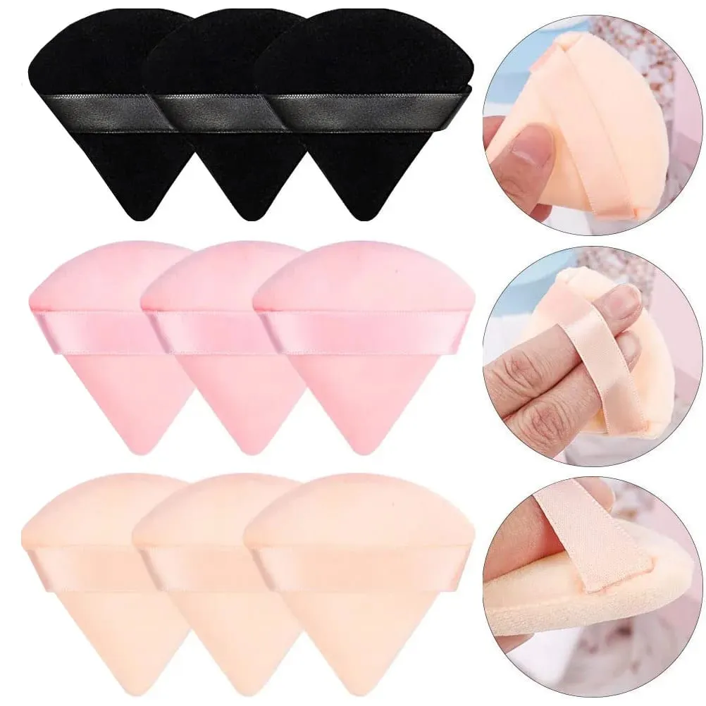Powder Puff Face Makeup Sponge Cosmetics Soft Cotton Face Powder Puff Washable Velvet Makeup Puff Tools — image 1