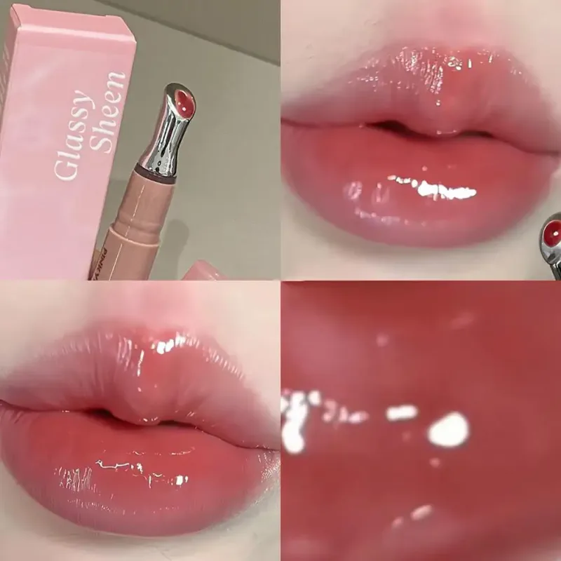 Lip Gloss Vitamin E Lip Serum Hydrating & Plumping Tinted Lip Gloss Moisturizing Lip Balm For Glossy Sheer Smooth Lips