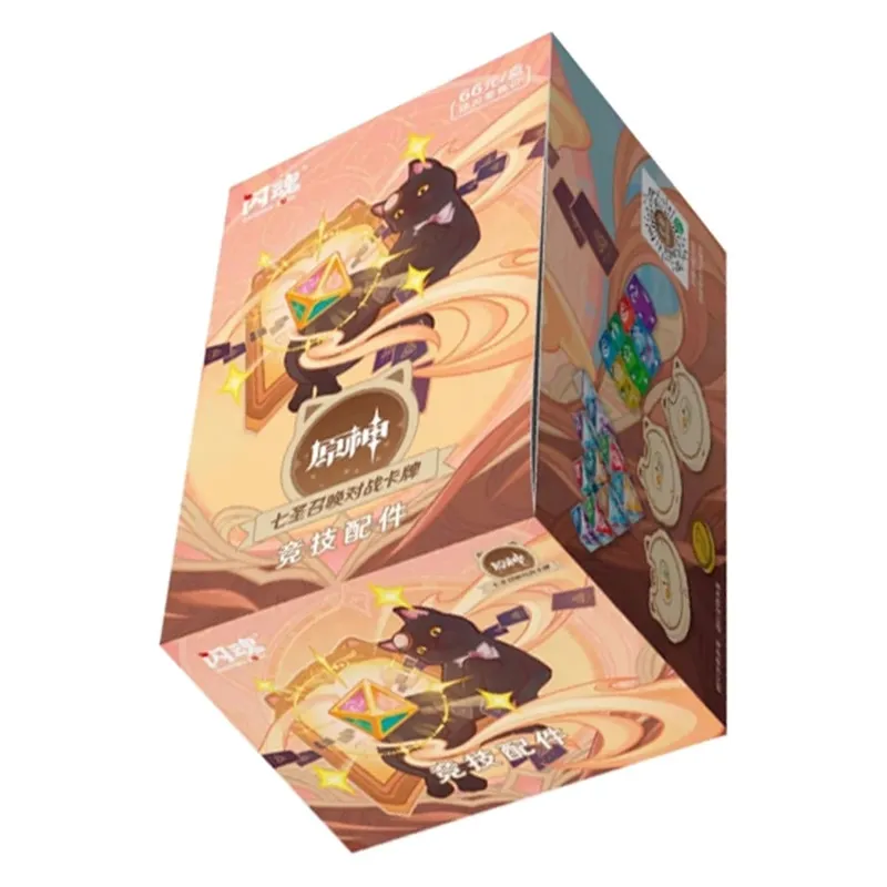 Genuine Genshin Impact Card Seven Summoning Battle Cards Booster Pack Cosplay Game Character Collectible Cards Toys Gifts