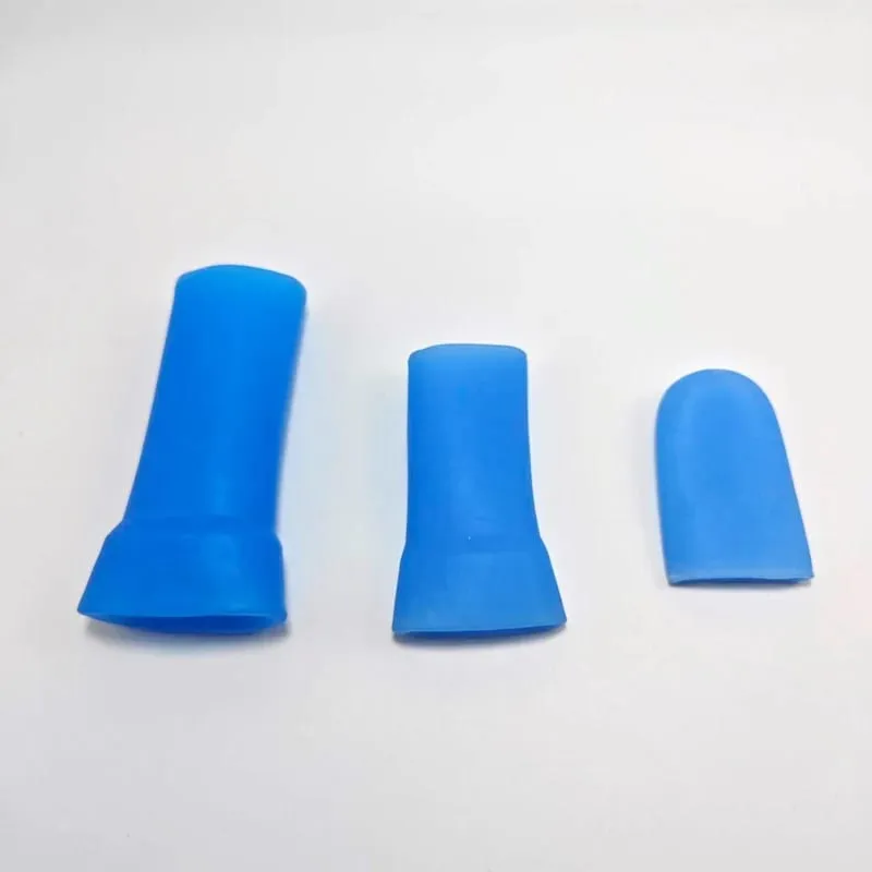 S/M/L Silicone Sleeves for Penis Extender Pump Enlargement Glans Protector Cap Replacement Penile Stretcher Clamping Kit Sex Toy