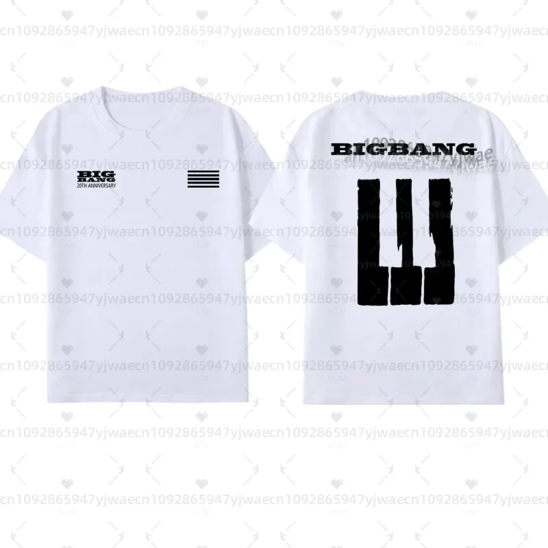 Bigbang 20th Anniversary Concert T-Shirt G-Dragon fans Short Sleeve Unisex women Breathable Sweat Absorbent t-shirt men hoodies